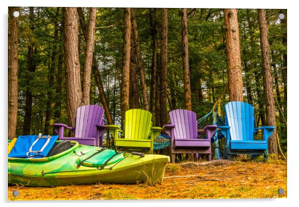Autumn Retreat - Fall Colors Acrylic by Blok Photo 