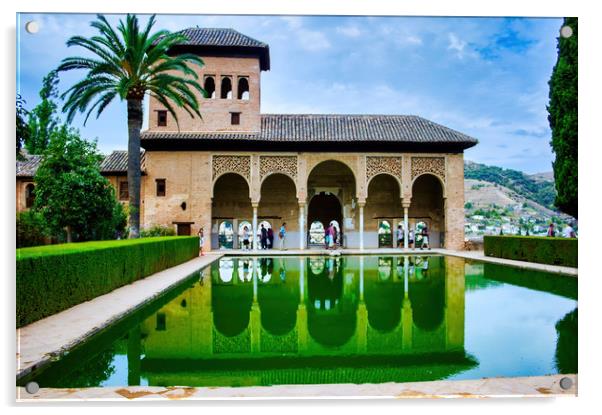 Granada, Spain: Tourist attraction location named  Acrylic by Arpan Bhatia