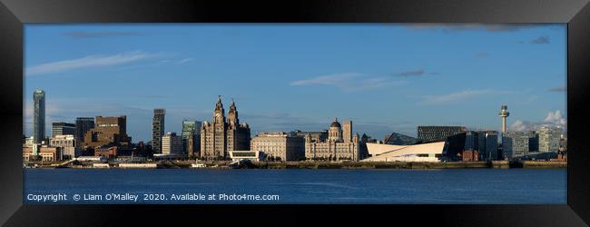Summer Sun on the Liverpool Waterfront Framed Print by Liam Neon