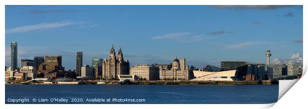 Summer Sun on the Liverpool Waterfront Print by Liam Neon