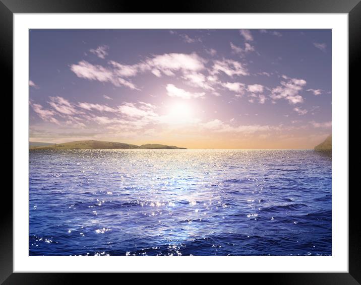 Looking out to sea in the Scilly Isles Framed Mounted Print by Simon Marlow
