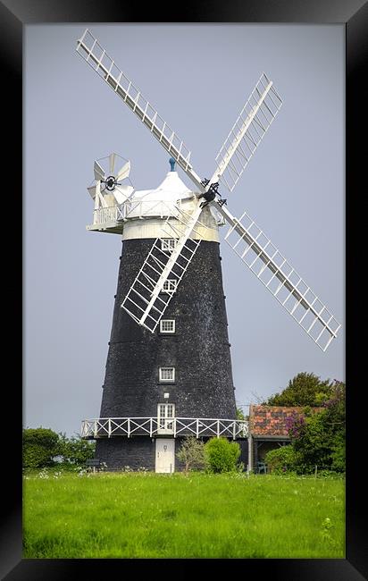 Tower Windmill Framed Print by Chris Thaxter