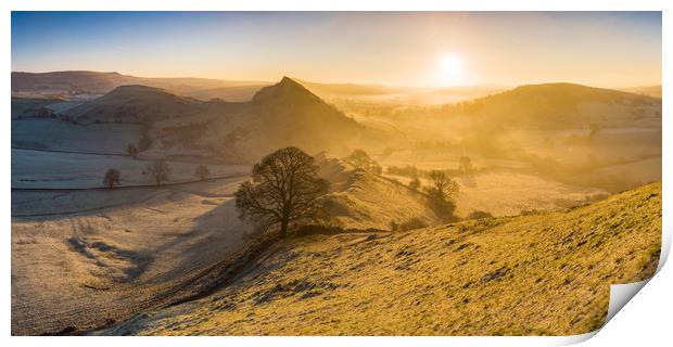 Parkhouse Hill sunrise from Chrome hill   Print by John Finney