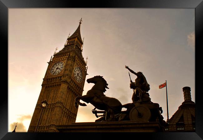 Big Ben Boadicea's Chariot Westminster London Framed Print by Andy Evans Photos