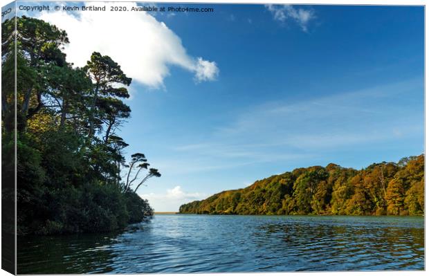 loe pool helston cornwall Canvas Print by Kevin Britland