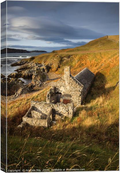 Old Ice House (Torrisdale Bay) Canvas Print by Andrew Ray