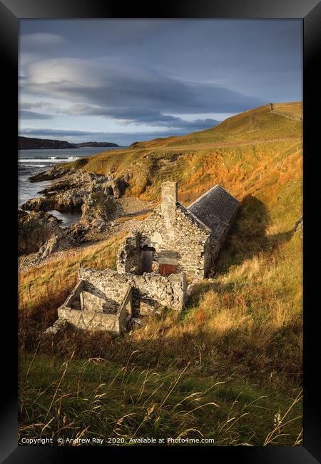Old Ice House (Torrisdale Bay) Framed Print by Andrew Ray