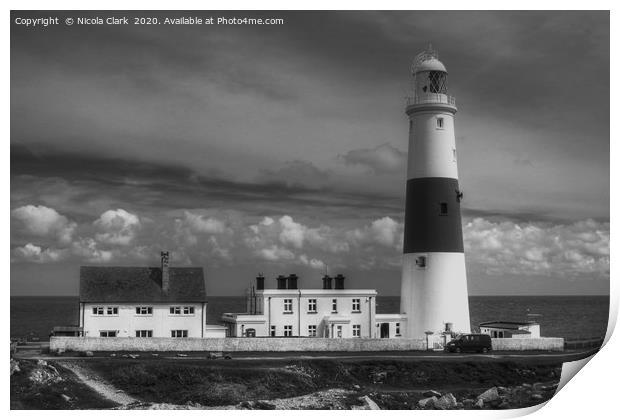 Portland Bill Lighthouse Print by Nicola Clark