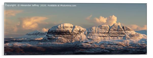 Suilven in Serenity Acrylic by Alexander Jeffrey