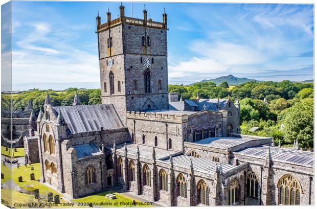 St Davids Cathedral, Wales Canvas Print by Chris Yaxley