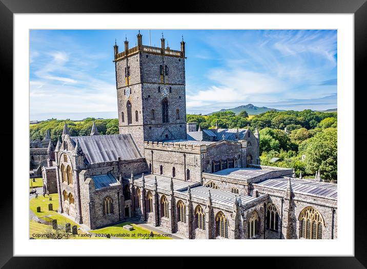 St Davids Cathedral, Wales Framed Mounted Print by Chris Yaxley