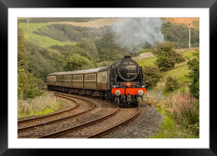 The Royal Scot 46100 Framed Mounted Print by Simon Hall