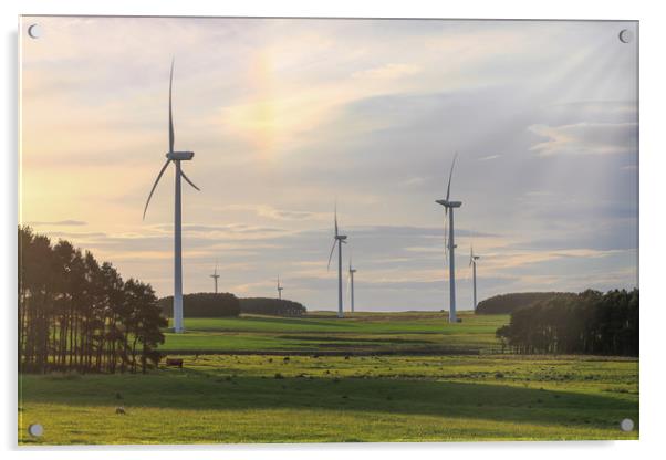 Renewable Energy, Northumberland Acrylic by Simon Marlow