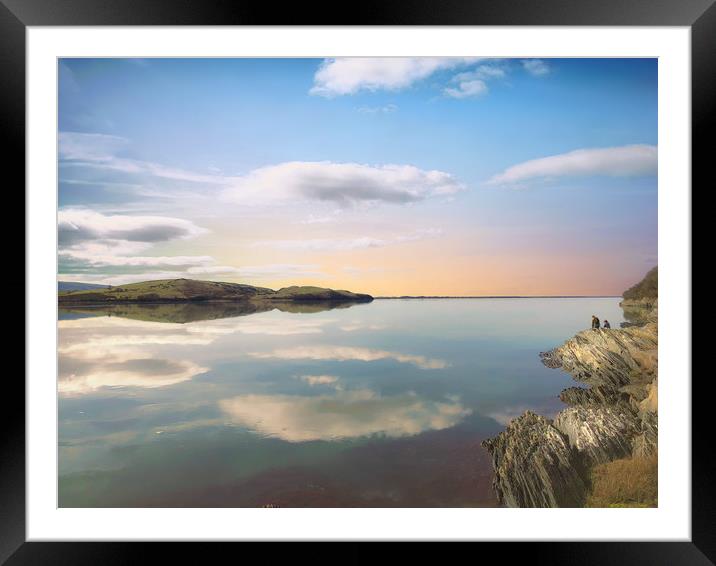 Sunset at Portmeirion, Wales, UK Framed Mounted Print by Simon Marlow