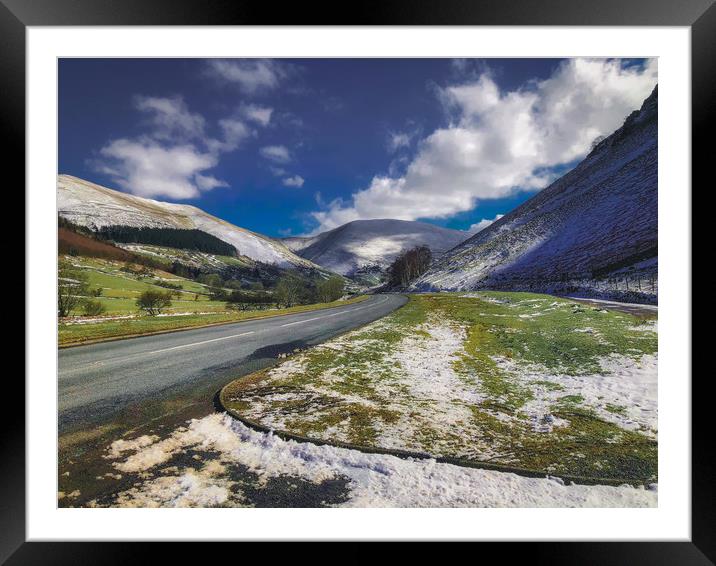 Snowdonia winter landscape Framed Mounted Print by Simon Marlow