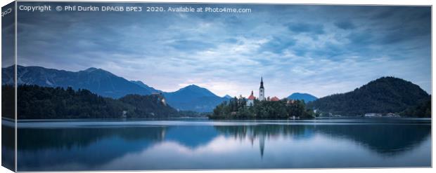 Lake Bled - Slovenia Canvas Print by Phil Durkin DPAGB BPE4