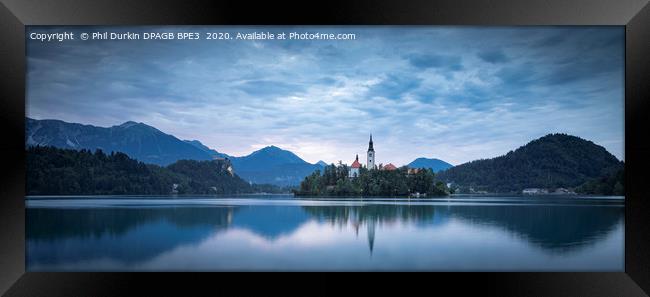 Lake Bled - Slovenia Framed Print by Phil Durkin DPAGB BPE4