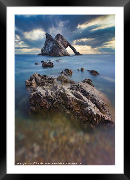 Bow Fiddle Rock Framed Mounted Print by Scotland's Scenery