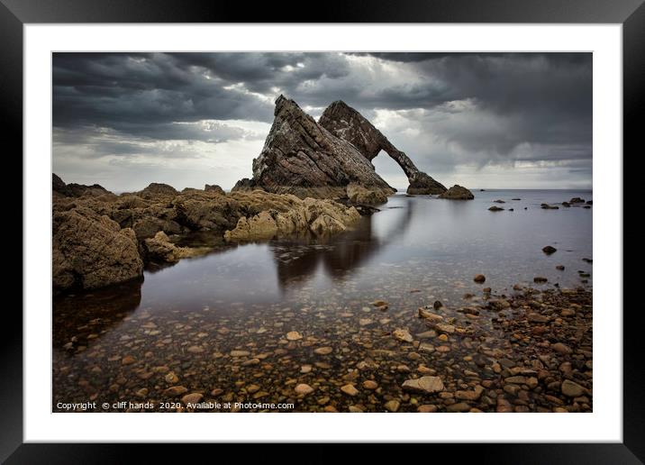 Bow Fiddle Rock Reflections Framed Mounted Print by Scotland's Scenery
