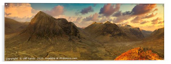 Glencoe Valley Acrylic by Scotland's Scenery