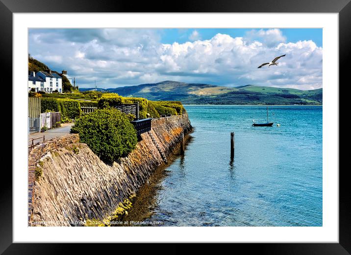 Aberdovey - End of sea front Framed Mounted Print by Frank Irwin
