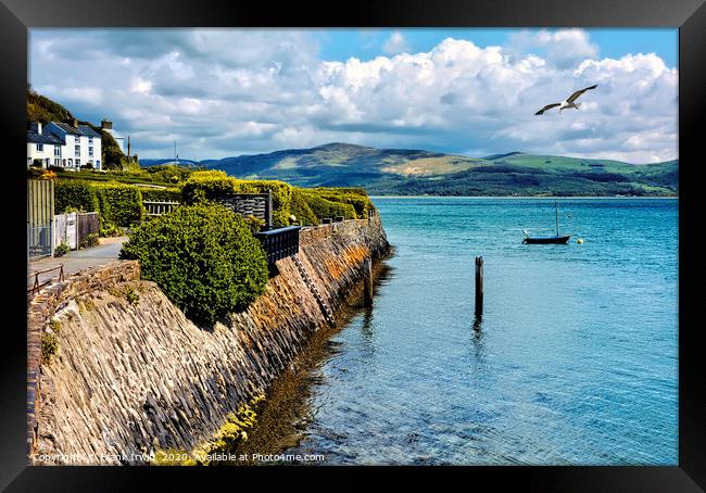 Aberdovey - End of sea front Framed Print by Frank Irwin