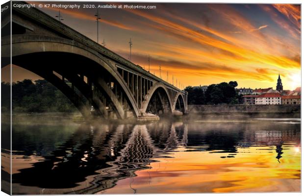 Dawn over Berwick Canvas Print by K7 Photography