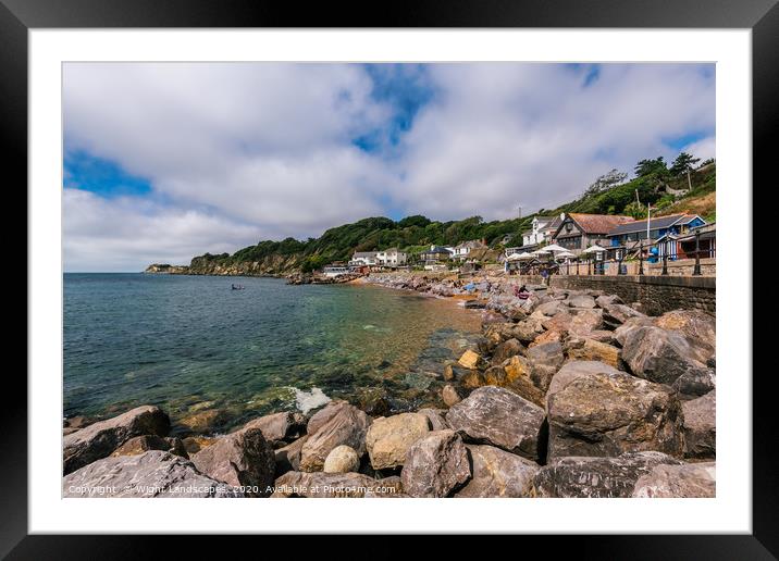 Summer At Steephill Cove Framed Mounted Print by Wight Landscapes
