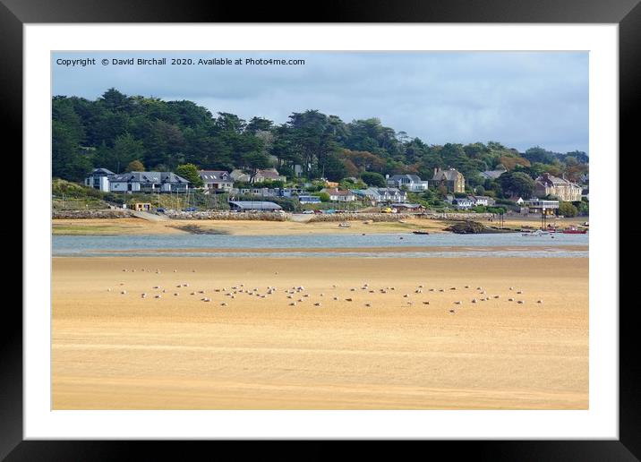 The view from Padstow to Rock in Cornwall Framed Mounted Print by David Birchall