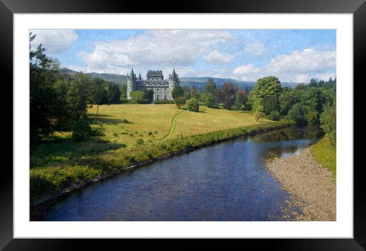 inveraray castle argyll and bute Framed Mounted Print by dale rys (LP)