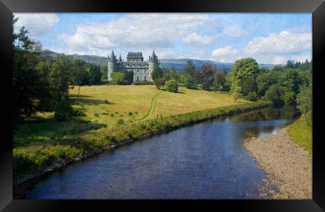 inveraray castle argyll and bute Framed Print by dale rys (LP)