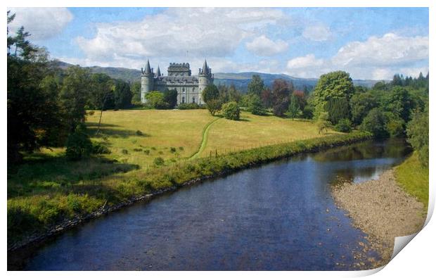 inveraray castle argyll and bute Print by dale rys (LP)