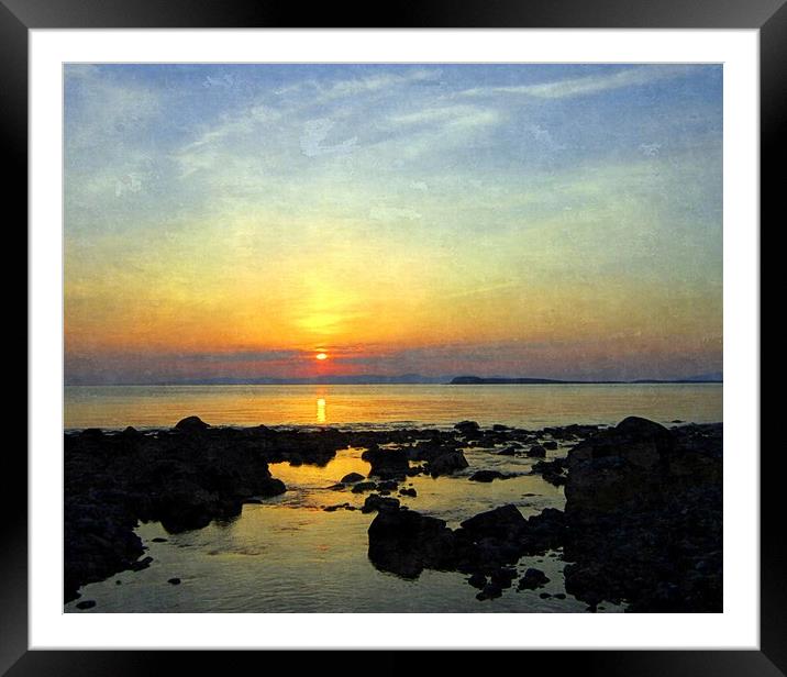 the sun goes down Framed Mounted Print by dale rys (LP)