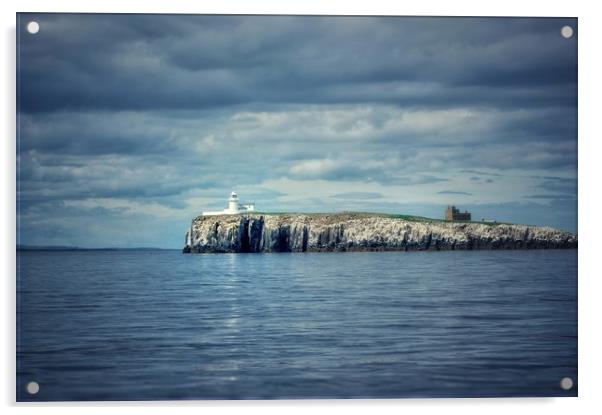 Farne islands out at sea Acrylic by Rachael Hood