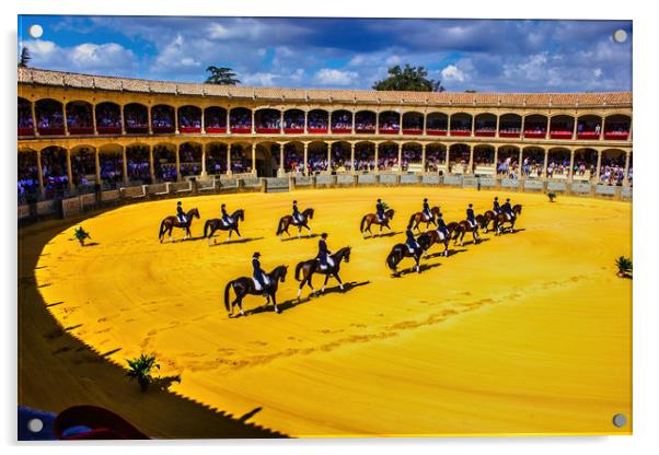 Ronda, Spain : Horse show during Feria season in A Acrylic by Arpan Bhatia
