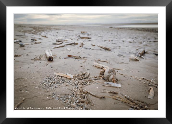 Formby Beach Framed Mounted Print by Jon Lingwood