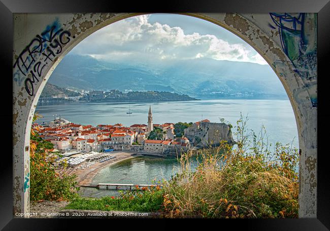 Budva, Montenegro Framed Print by Graeme B