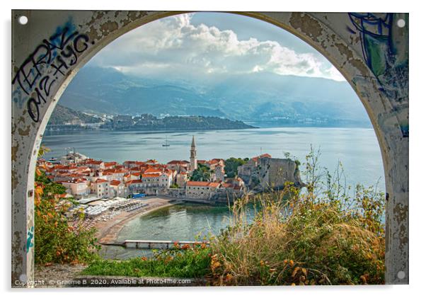 Budva, Montenegro Acrylic by Graeme B