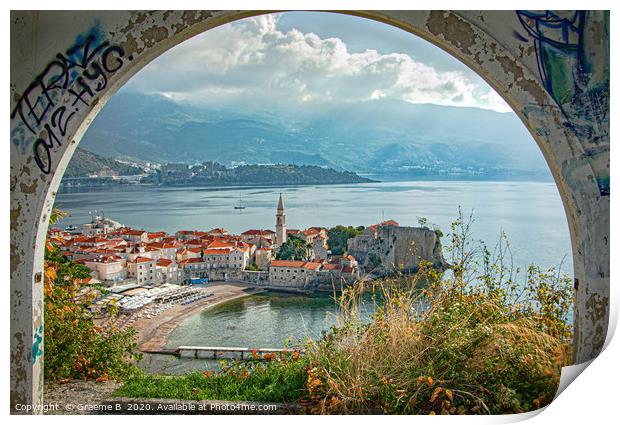 Budva, Montenegro Print by Graeme B