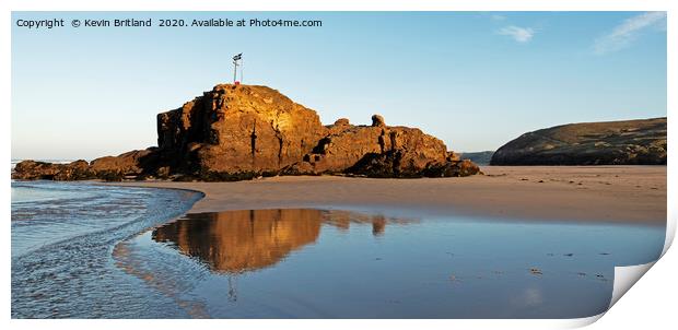 perranporth panorama Print by Kevin Britland