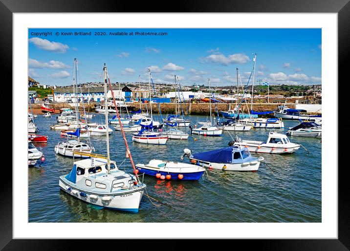 paignton harbour Framed Mounted Print by Kevin Britland