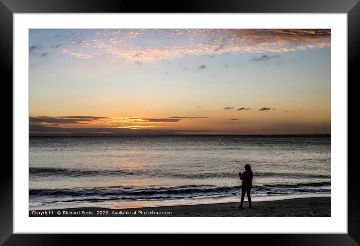 here comes the sun Framed Mounted Print by Richard Perks