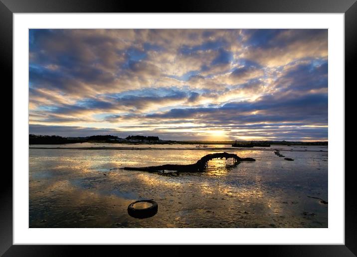 Amble River Coquet Northumberland Coast  Framed Mounted Print by David Thompson
