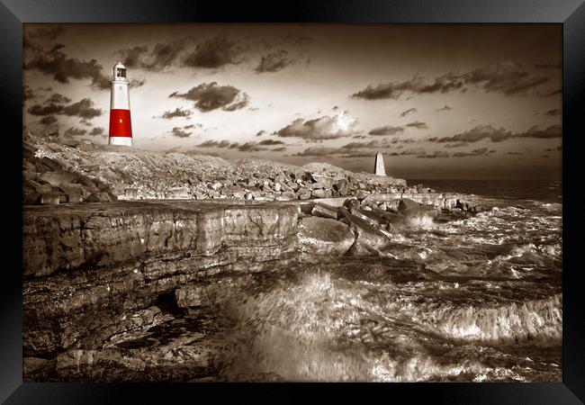 Portland Bill Lighthouse                           Framed Print by Darren Galpin