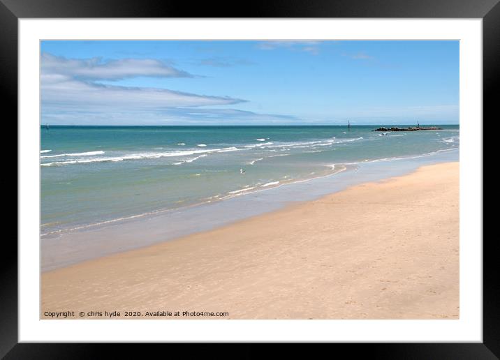 Adelaide Beach Framed Mounted Print by chris hyde