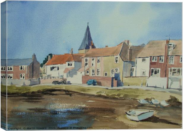 Bosham Shoreline Canvas Print by Martin Howard