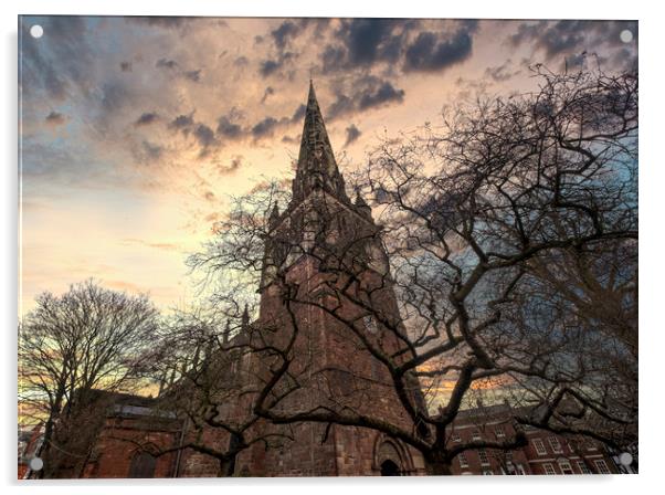 Church of St Mary the Virgin in Shrewsbury Acrylic by simon alun hark