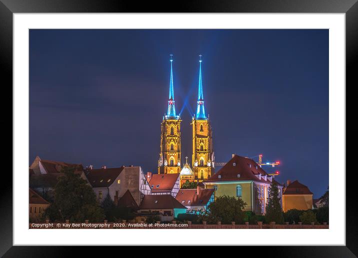 Wroclaw Poland by night Framed Mounted Print by KB Photo