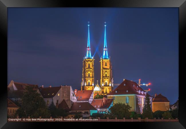 Wroclaw Poland by night Framed Print by KB Photo