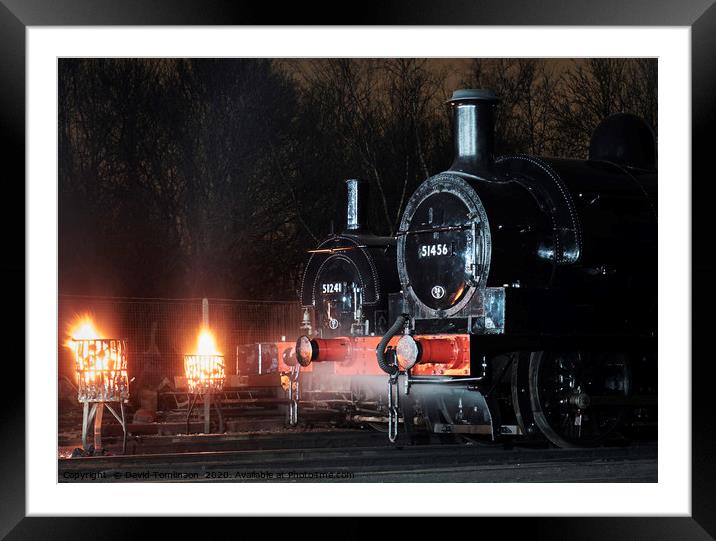 A Lancashire Steam Scene  Framed Mounted Print by David Tomlinson
